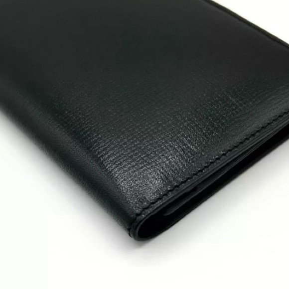 EUC [Burberry] Black Leather Luxury Bi-Fold Wallet w/ Box & Dust Bag! - Picture 11 of 16